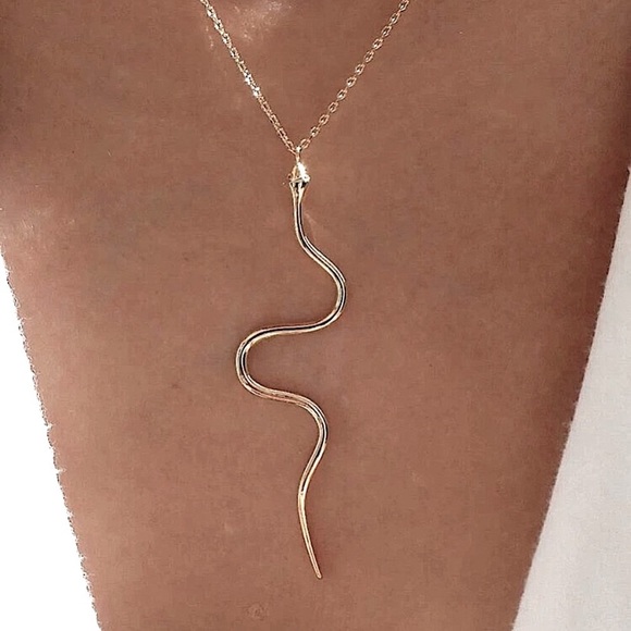 Anthropologie Jewelry - Last one! Best seller! 5 stars! Gold Snake chain necklace